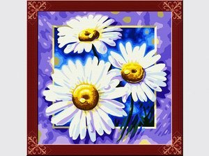 flower oil painting by numbers