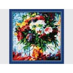 Pintura por números, Pintura al óleo imagen de la flor, 2015 nuevo la pintura de flores