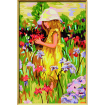 little girl pretty photo painting by numbers factory new picture painting