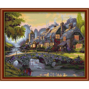 En71-3- astmd- 4236 acrylfarbe ing- Landschaft Öl malen Junge 40*50cm