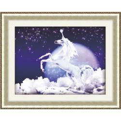 paintboy 5d diy diamant weißes pferd malerei