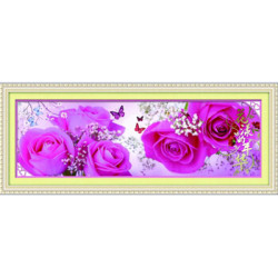 Directamente de la fábrica barato de la flor 5d canva pintura al óleo de diamantes para la casa decoración de la habitación