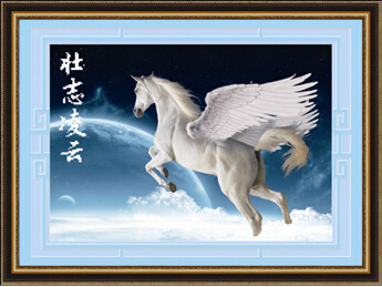 Animal white horse 5d resin diamond painting