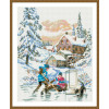 2.5 framed full diamond on picture newest Christmas design diamond embroidery diy