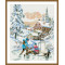 2.5 framed full diamond on picture newest Christmas design diamond embroidery diy