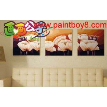 P001 flower design acrylic painting by numbers Best price Diy digital oil painting