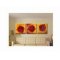 40*50cm stretched canvas photo printing by numbers three panels flower picture painting