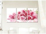 P024 pink rose diseño flor pintura en la lona pintura al óleo de Diy by números