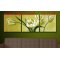 Diy oil painting by numbers P002 triple flower design painting 3pcs panels group painting on canvas for home decor