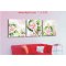 P041 flower design red rose paintings on canvas Diy oil Paint by numbers