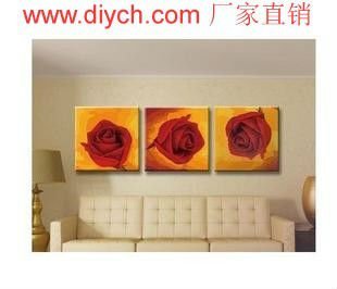 Nuevo estilo de pintura por números P004 red rose flor diseño