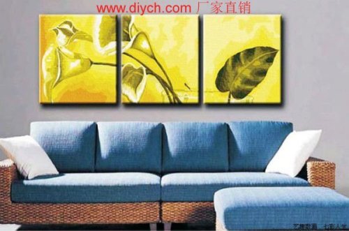 New style Paint by numbers P009 flower design picture painting on canvas
