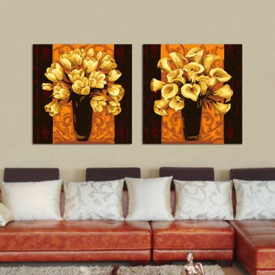 J007 pintura dorada diseño de la flor pintura al óleo by números yiwu ventas al por mayor