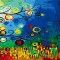 tripych diy oil painting by numbers on canvas GX7167