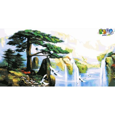 Diy pintura al óleo by números H004 naturel pintura de paisaje en la lona jia cai tian yan yiwu ventas al por mayor