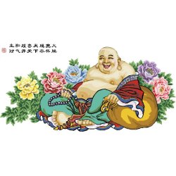 Diy Öl malen nach zahlen h056 Blumen-und buddha design leinwand malerei