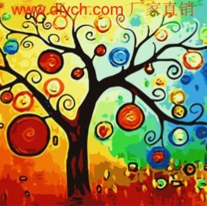 Diy oil painting by numbers abstract oil painting on canvas