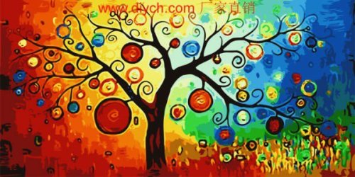 Diy oil painting by numbers abstract oil painting on canvas