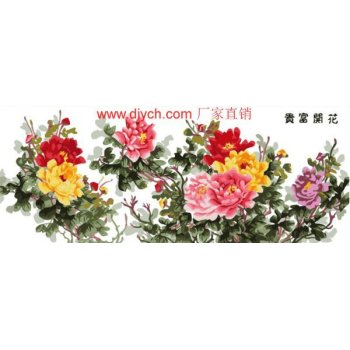 Diy oil painting by digital H002 flower design painting