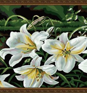 wholesales diy oil painting by numbers flower picture factory new flower design digital painting