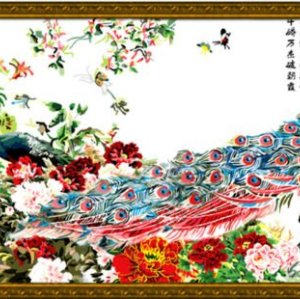 wholesales diy oil paint by numbers chinese flowers painting coloring by numbers