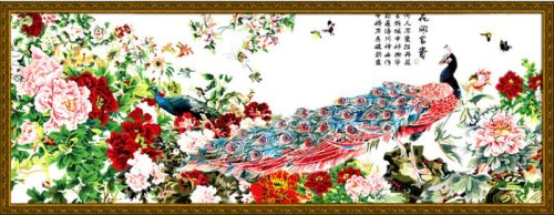 wholesales diy oil paint by numbers chinese flowers painting coloring by numbers