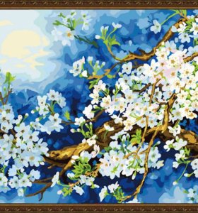 H062 flower design handmaded oil painting kit wholesales diy paint with numbers