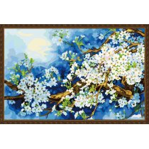 H062 flower design handmaded oil painting kit wholesales diy paint with numbers