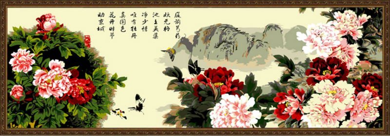 Pintura al óleo china por correo aéreo de números home deco ventas al por mayor pintura por números