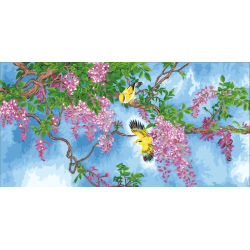 Pintura por números de la flor pintura al óleo por números DIY de la lona pintura al óleo