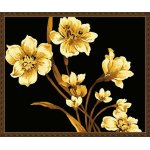 großhandel diy malen nach zahlen goldenen blume malerei yiwu kunst lieferanten blume abstrakte malerei