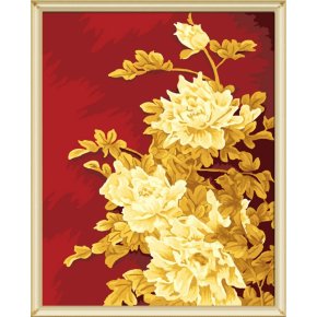 Großhandel diy malerei mit Zahlen j011 goldenen druck blumen-design jiacaitianyan paintboy marke