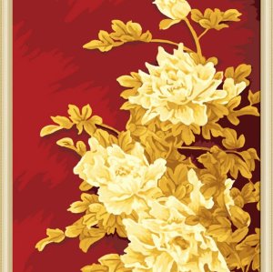 wholesales diy painting with numbers J011 golden printing flower design jiacaitianyan paintboy brand