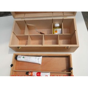 Handgemalter hölzerner Geschenkkasten