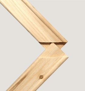 Desmontado marco de madera para lona uso