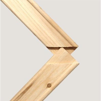 Desmontado marco de madera para lona uso