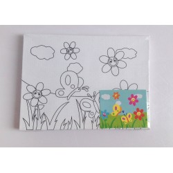 kinder leinwand malerei gesetzt malen eigene leinwand