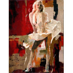neue produkte heißen foto portrait berühmt acrylgemälde auf leinwand für raumdekor