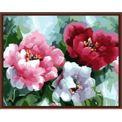 Lona de la pintura al óleo ventas al por mayor de diy pintura al óleo por números de la flor pinturas abstractas diseño GX6176