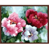 canvas oil painting wholesales diy oil painting by numbers abstract paintings flower design GX6176