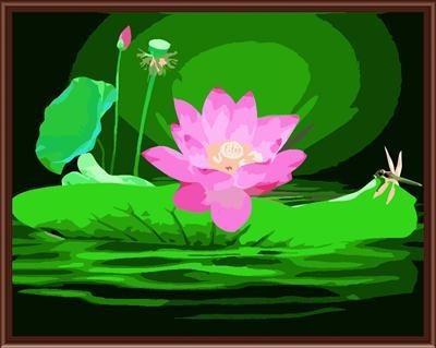 Factory price diy oil paint by number on canvas 2015 paintboy new flower design GX6127