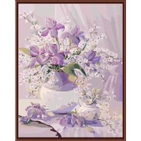Yiwu manufaktur 40*50 abstrakte diy landschaft Öl auf leinwand neuen blumen-design