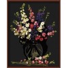 Abstract wooden frame painting by numbers ,new flower design art set factory price GX6228