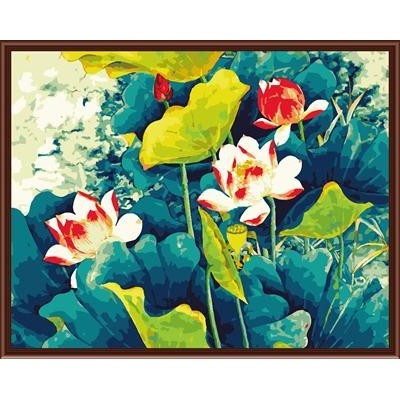 Lona pintura al óleo del arte de diy pintura al óleo por números pinturas abstractas flores pintura por número GX6187