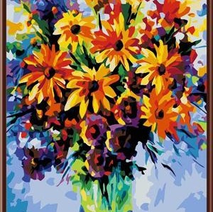 canvas painting by numbers flower picture oil painting 2015 new hot photo GX6375