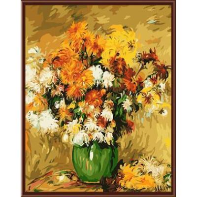 abstrakte sonnenblumen mit handbemalte vase Ölbild auf leinwand gemälde von nummer gx6417 großhandel kunst lieferanten yiwu