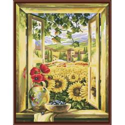 Ölbild auf leinwand gemälde von nummer gx6419 sonnenblumen design großhandel kunst lieferanten yiwu