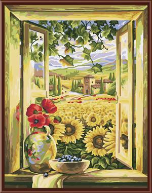 oil painting on canvas painting by number GX6419 sunflower design wholesales art suppliers yiwu