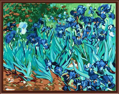 GX6445 YIWU factory wholesales art suppliers 2015 new nature landscape flower desgn painting by numbers