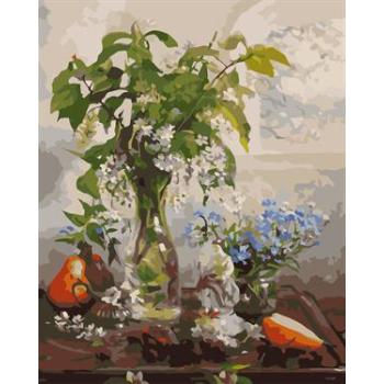 nature landscpe canvas painting by numbers wholesales new design 2015 flower design GX6568
